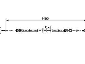 Cablu frana de parcare BOSCH 1 987 482 832