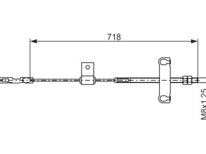 Cablu frana de parcare BOSCH 1 987 482 877