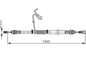Cablu frana de parcare BOSCH 1 987 482 883