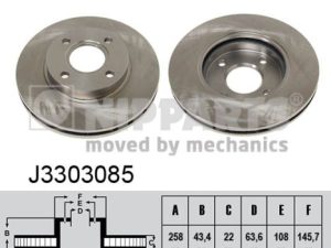Disc frana NIPPARTS J3303085 – FORD | AutoRival