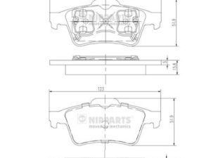 Set placute frana NIPPARTS J3611045 – FORD | AutoRival