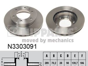 Disc frana NIPPARTS N3303091 – FORD | AutoRival