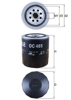 Filtru ulei KNECHT OC 485 – FORD | AutoRival