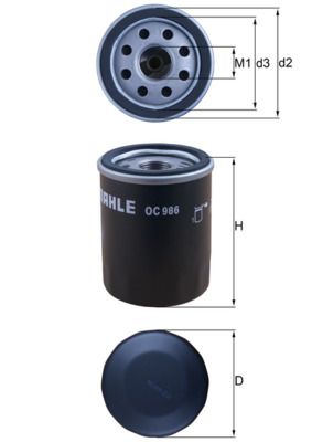 Filtru ulei KNECHT OC 986 – FORD | AutoRival