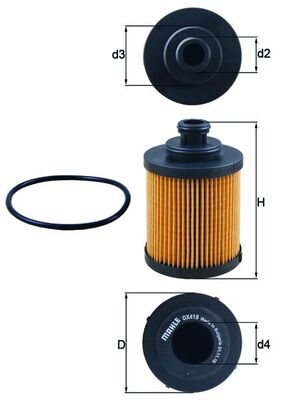Filtru ulei KNECHT OX 418D – FORD | AutoRival