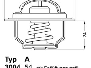 Termostat lichid racire WAHLER 3004.92D1 – FORD | AutoRival