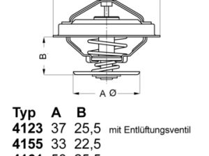 Termostat lichid racire WAHLER 4123.80D – FORD | AutoRival