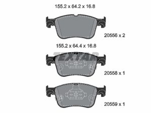 Set placute frana TEXTAR 2055601 – FORD | AutoRival