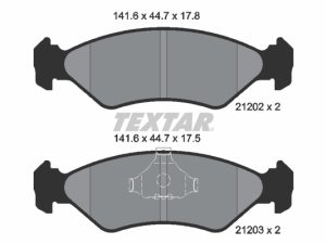 Set placute frana TEXTAR 2120203 – FORD | AutoRival