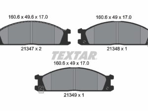 Set placute frana TEXTAR 2134702 – FORD | AutoRival
