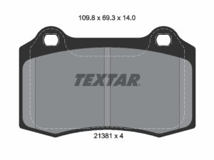 Set placute frana TEXTAR 2138104 – FORD | AutoRival