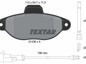 Set placute frana TEXTAR 2143609 – FORD | AutoRival