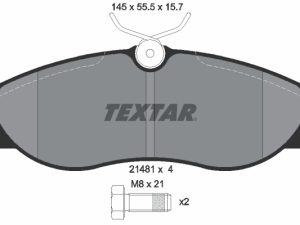 Set placute frana TEXTAR 2148101 – FORD | AutoRival