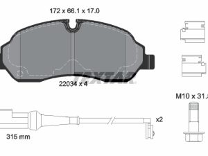 Set placute frana TEXTAR 2203401 – FORD | AutoRival