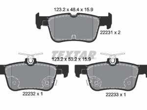 Set placute frana TEXTAR 2223101 – FORD | AutoRival