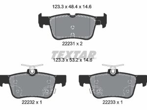 Set placute frana TEXTAR 2223103 – FORD | AutoRival