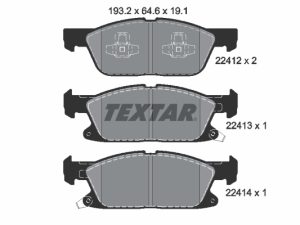 Set placute frana TEXTAR 2241201 – FORD | AutoRival