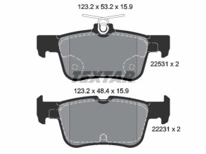 Set placute frana TEXTAR 2253101 – FORD | AutoRival