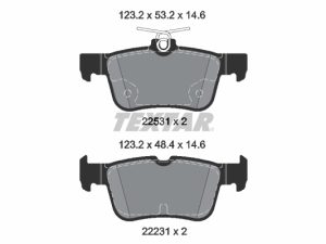 Set placute frana TEXTAR 2253105 – FORD | AutoRival