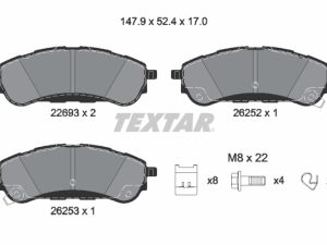 Set placute frana TEXTAR 2269301 – FORD | AutoRival