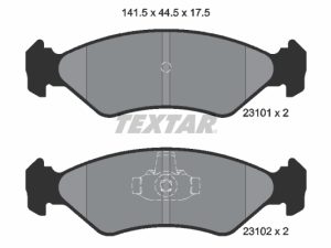 Set placute frana TEXTAR 2310101 – FORD | AutoRival