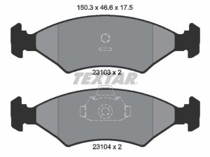 Set placute frana TEXTAR 2310301 – FORD | AutoRival