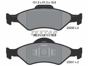 Set placute frana TEXTAR 2320001 – FORD | AutoRival