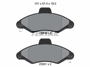 Set placute frana TEXTAR 2330002 – FORD | AutoRival