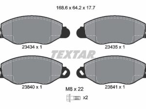 Set placute frana TEXTAR 2343401 – FORD | AutoRival
