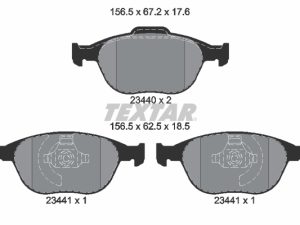 Set placute frana TEXTAR 2344004 – FORD | AutoRival