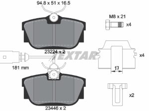 Set placute frana TEXTAR 2344605 – FORD | AutoRival