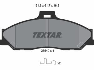 Set placute frana TEXTAR 2354001 – FORD | AutoRival