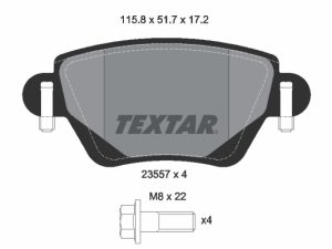 Set placute frana TEXTAR 2355701 – FORD | AutoRival