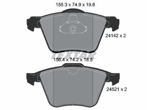 Set placute frana TEXTAR 2414201 – FORD | AutoRival