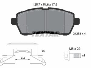 Set placute frana TEXTAR 2428302 – FORD | AutoRival