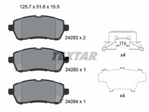 Set placute frana TEXTAR 2428303 – FORD | AutoRival