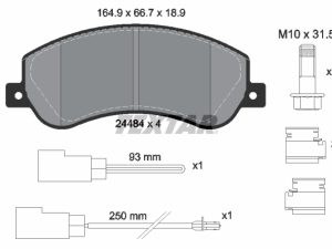 Set placute frana TEXTAR 2448401 – FORD | AutoRival