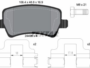Set placute frana TEXTAR 2449602 – FORD | AutoRival