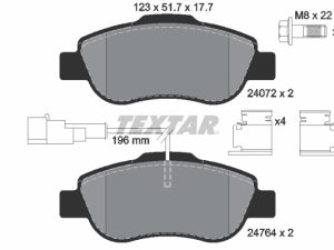 Set placute frana TEXTAR 2476401 – FORD | AutoRival