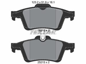 Set placute frana TEXTAR 2521201 – FORD | AutoRival