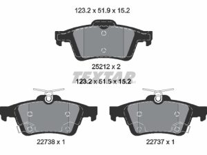 Set placute frana TEXTAR 2521204 – FORD | AutoRival