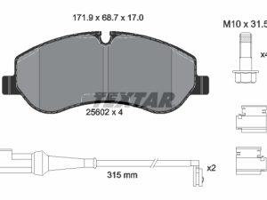 Set placute frana TEXTAR 2560201 – FORD | AutoRival