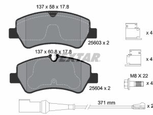 Set placute frana TEXTAR 2560303 – FORD | AutoRival