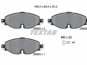 Set placute frana TEXTAR 2568303 – FORD | AutoRival