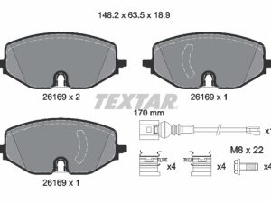 Set placute frana TEXTAR 2616901 – FORD | AutoRival