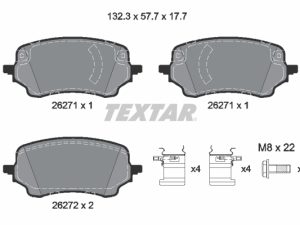 Set placute frana TEXTAR 2627101 – FORD | AutoRival