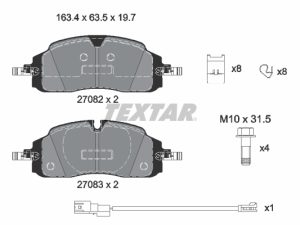 Set placute frana TEXTAR 2708201 – FORD | AutoRival