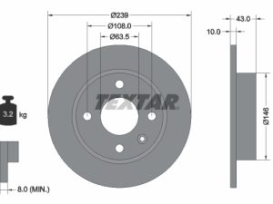 Disc frana TEXTAR 92050900 – FORD | AutoRival