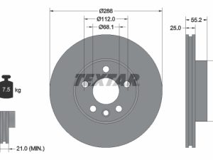 Disc frana TEXTAR 92074203 – FORD | AutoRival