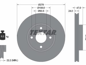 Disc frana TEXTAR 92075400 – FORD | AutoRival